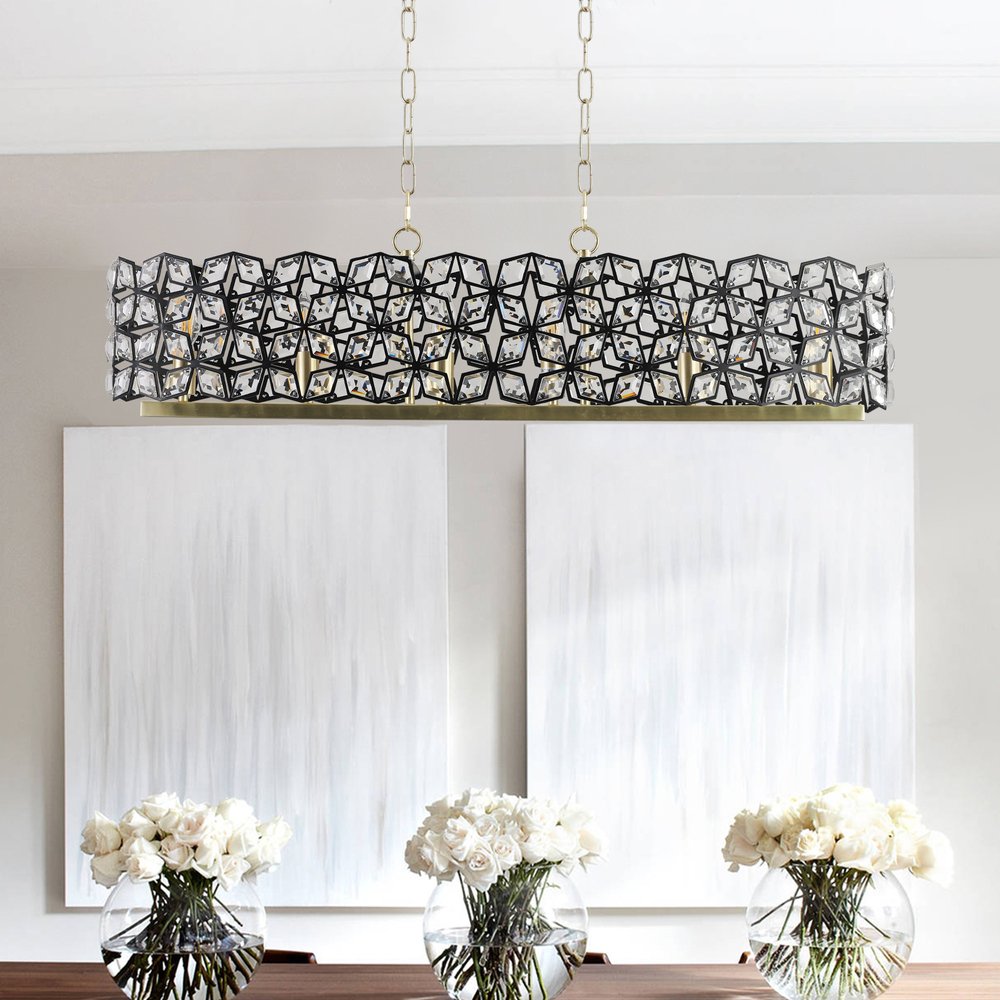 Clear Chandelier Crystal Ceiling Light HomeRoots