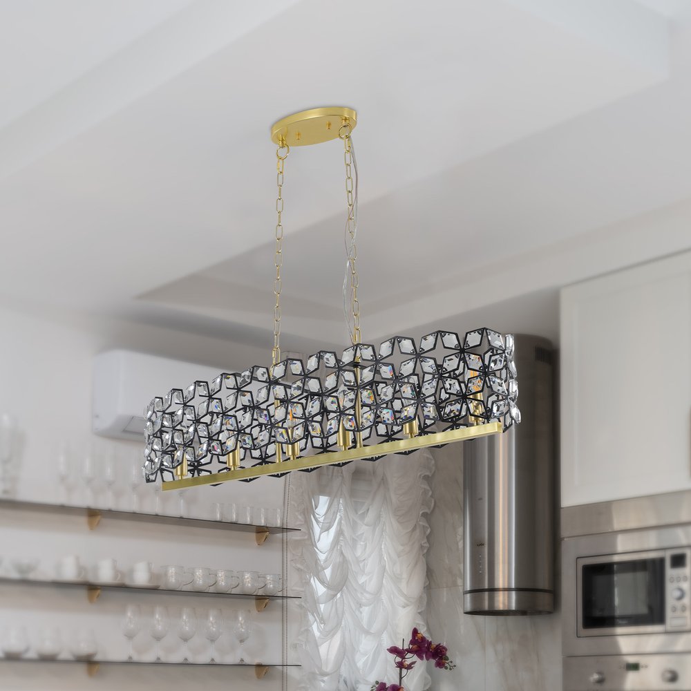 Clear Chandelier Crystal Ceiling Light HomeRoots