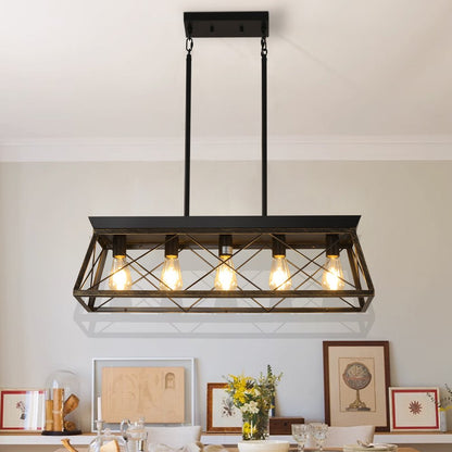 Gold and Black Chandelier Metal Ceiling Light HomeRoots