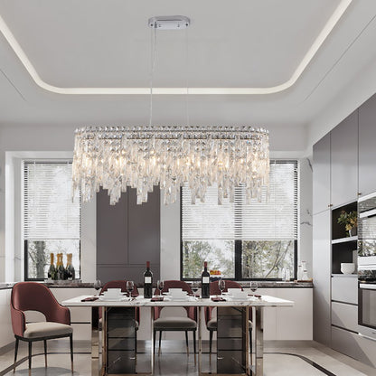 Silver Chandelier Metal Ceiling Light HomeRoots