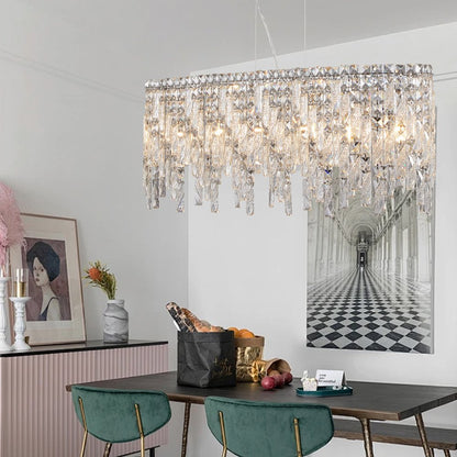 Silver Chandelier Metal Ceiling Light HomeRoots