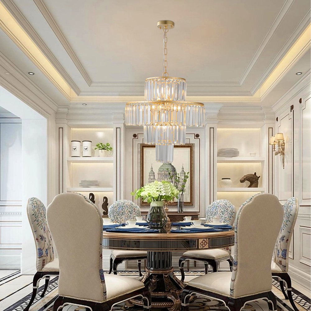 Gold Chandelier Metal Ceiling Light HomeRoots