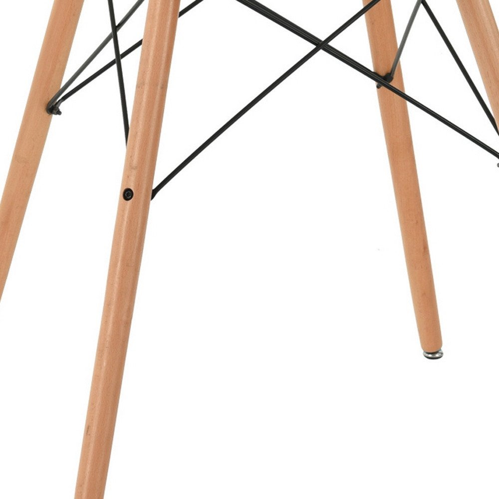 32" White and Natural Wood Round Top Dining Table HomeRoots