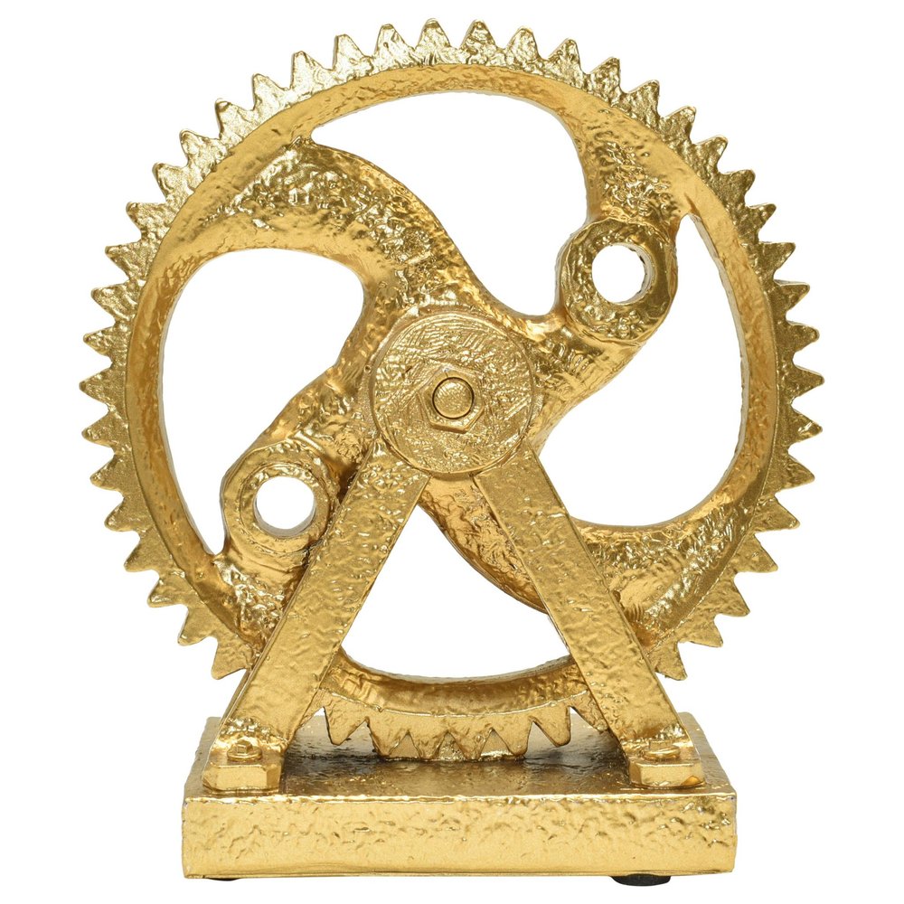 5" Antiqued Brass Resin Tabletop Sculpture HomeRoots