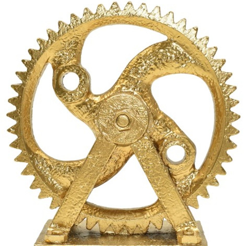 5" Antiqued Brass Resin Tabletop Sculpture HomeRoots