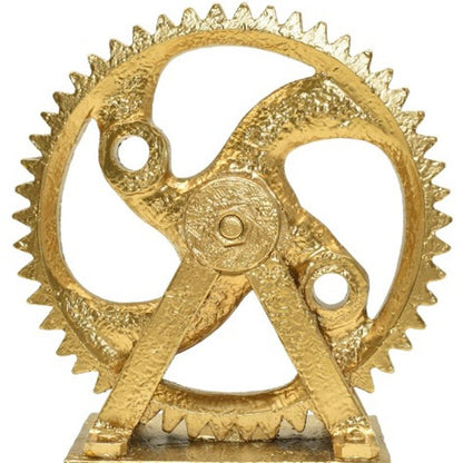 5" Antiqued Brass Resin Tabletop Sculpture HomeRoots
