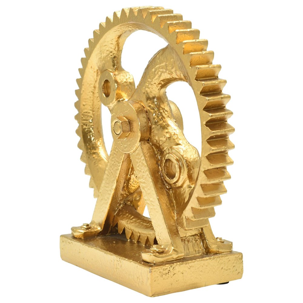 5" Antiqued Brass Resin Tabletop Sculpture HomeRoots