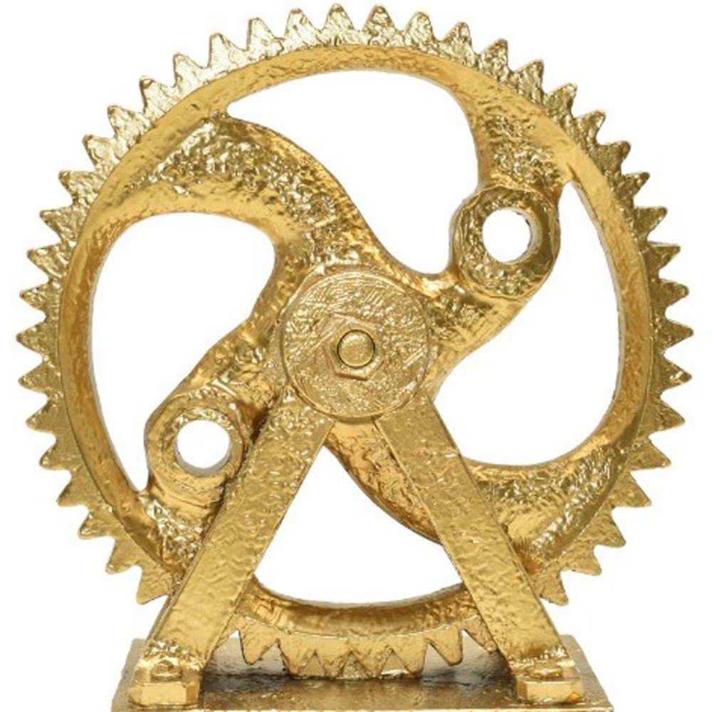 5" Antiqued Brass Resin Tabletop Sculpture HomeRoots