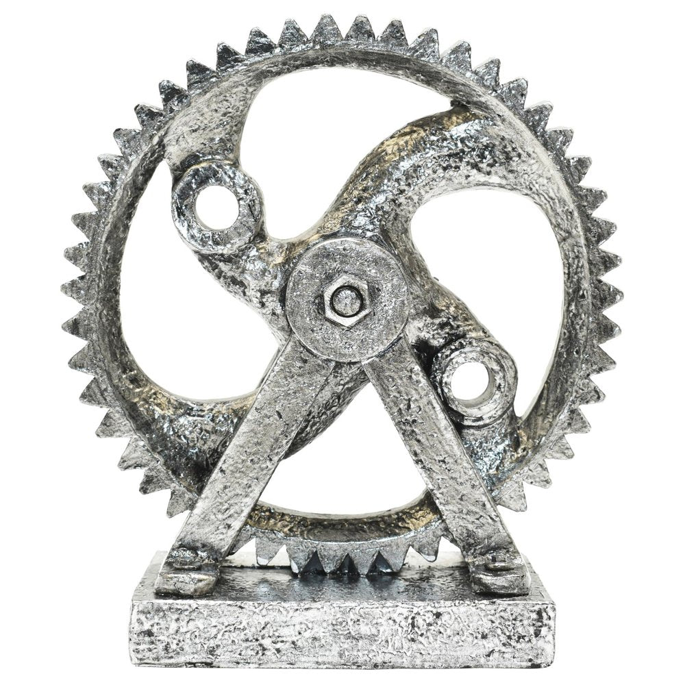 5" Pewter Resin Tabletop Sculpture HomeRoots