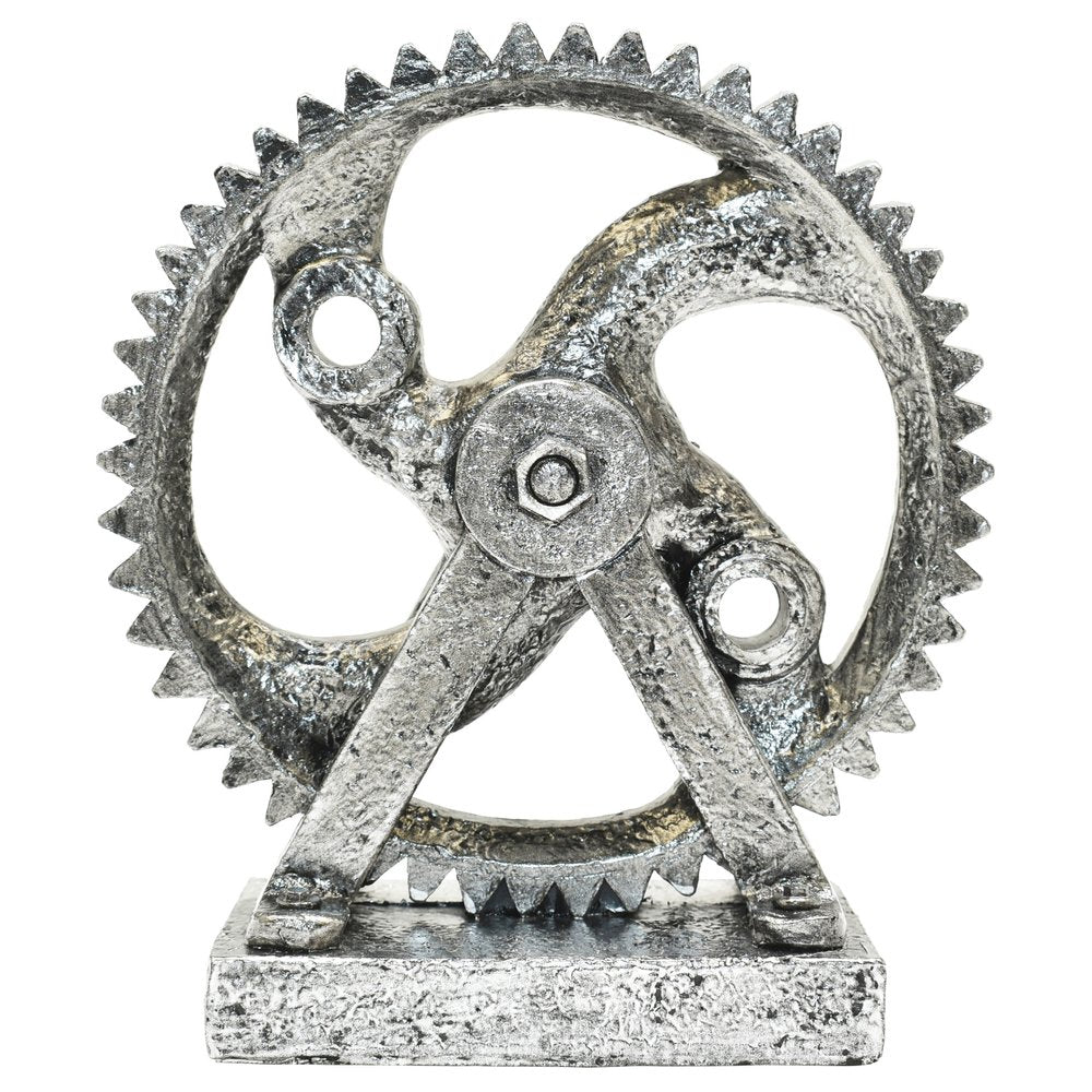 5" Pewter Resin Tabletop Sculpture HomeRoots