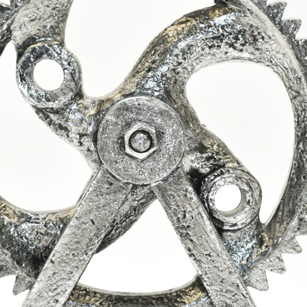 5" Pewter Resin Tabletop Sculpture HomeRoots
