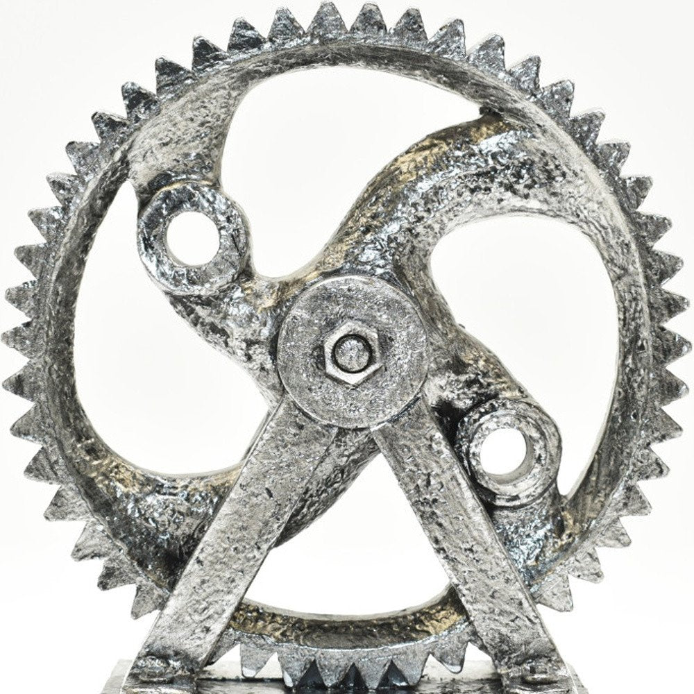 5" Pewter Resin Tabletop Sculpture HomeRoots
