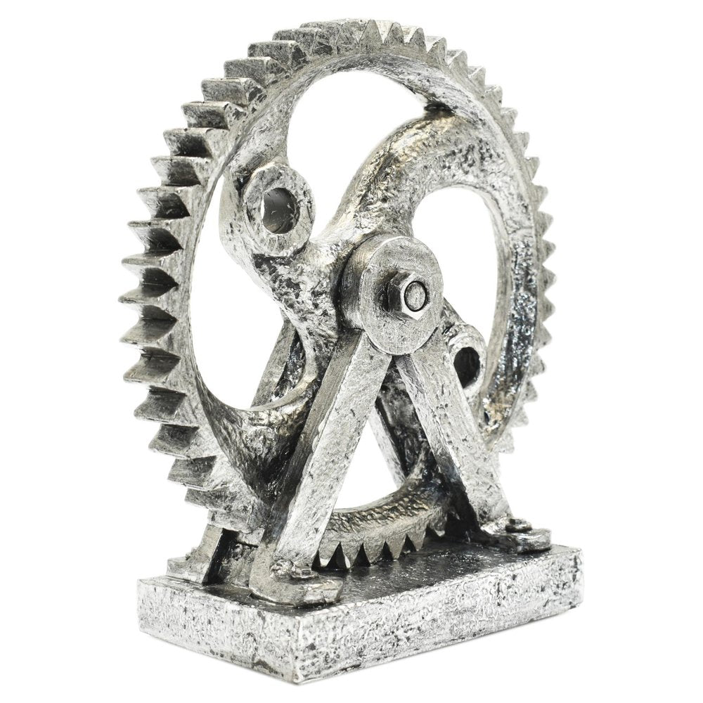 5" Pewter Resin Tabletop Sculpture HomeRoots