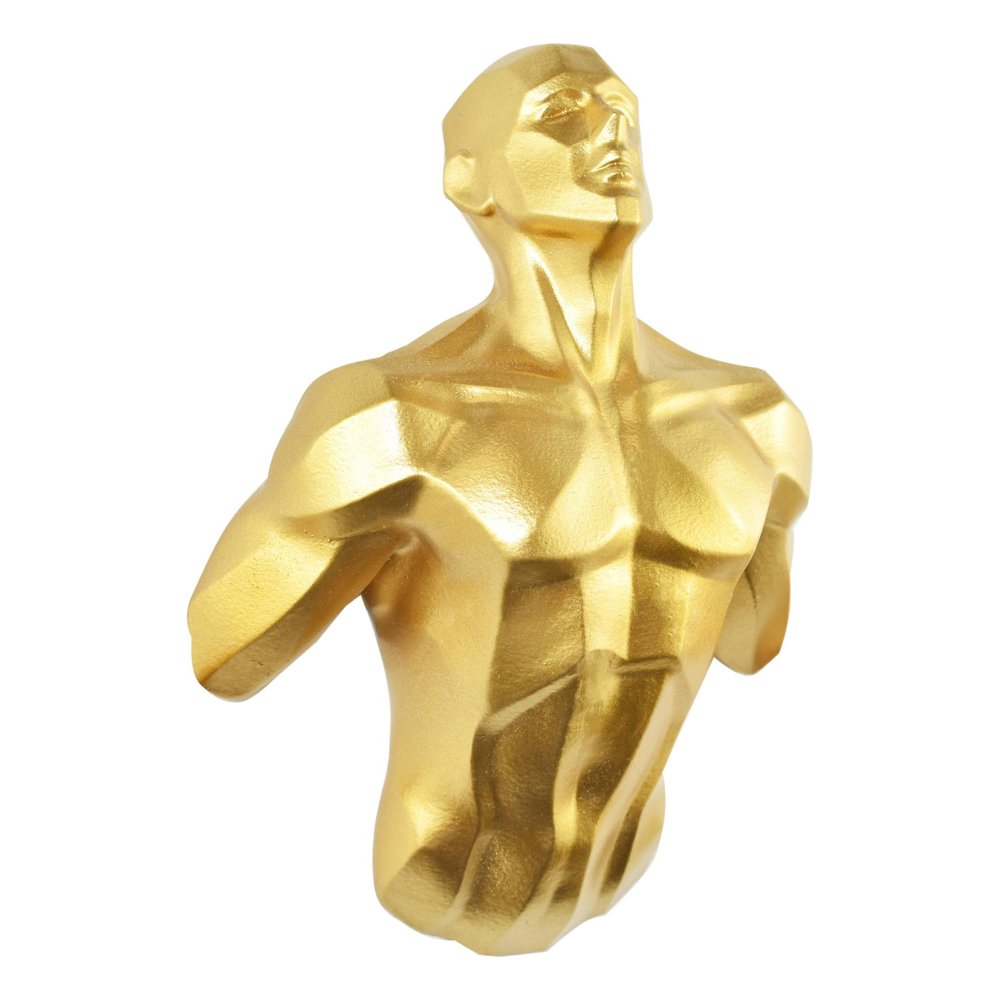 6" X 4" Gold Resin Bursting Man Hanging Dimensional Sculpture — view 5