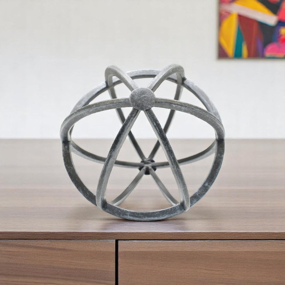 6" Pewter Metal Tabletop Sculpture HomeRoots