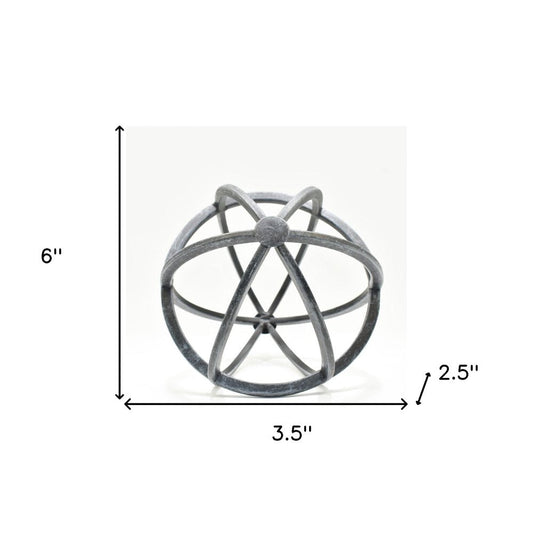 6" Pewter Metal Tabletop Sculpture HomeRoots