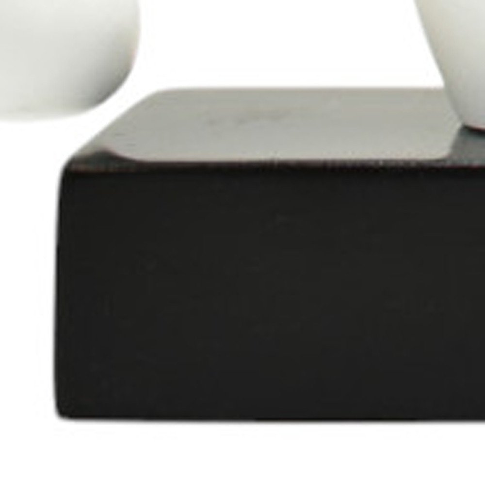 Set of Three White Resin Music Tabletop Sculpture HomeRoots