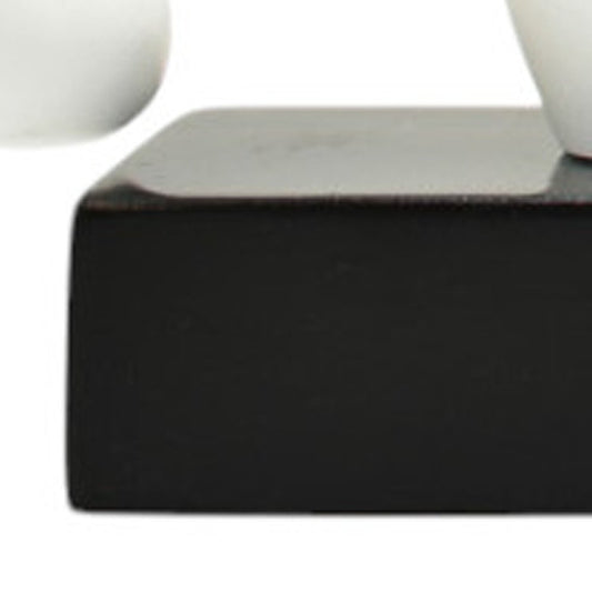 Set of Three White Resin Music Tabletop Sculpture HomeRoots