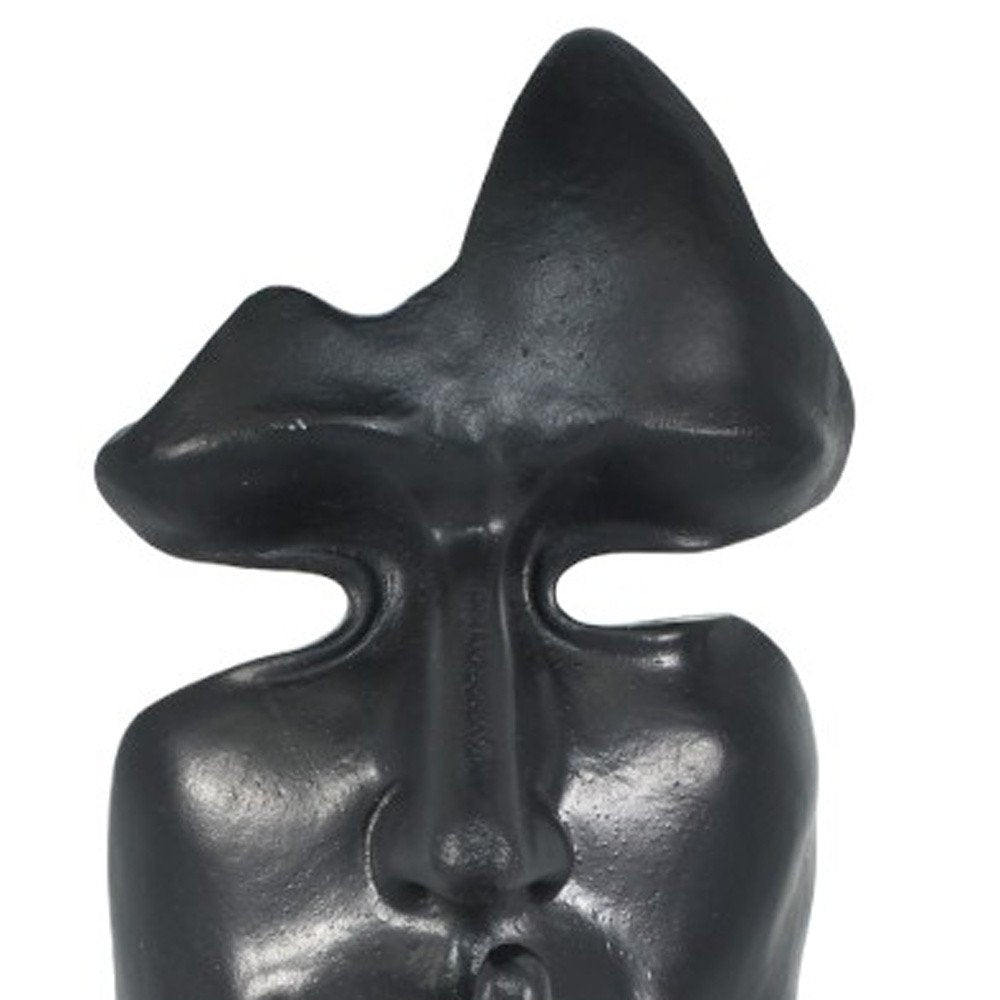 6" Black Resin Tabletop Sculpture HomeRoots