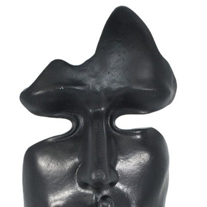 6" Black Resin Tabletop Sculpture HomeRoots