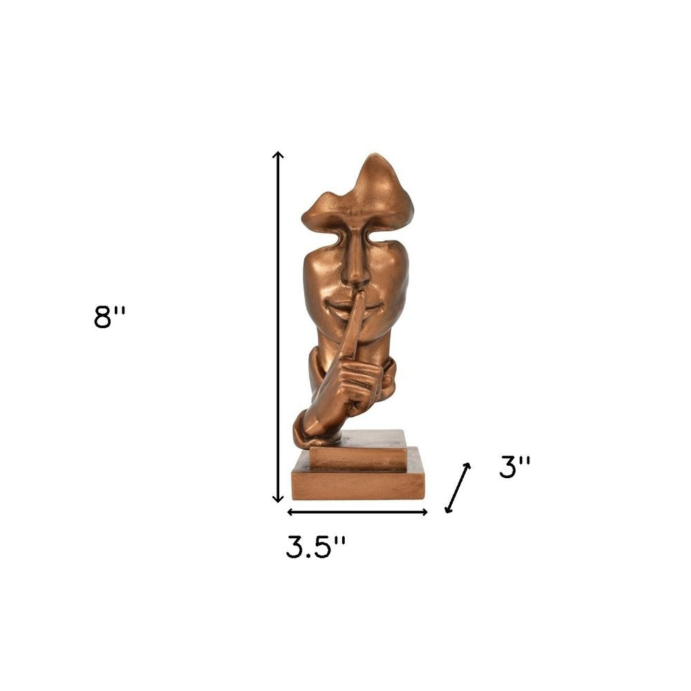 8" Bronze Resin Tabletop Sculpture HomeRoots