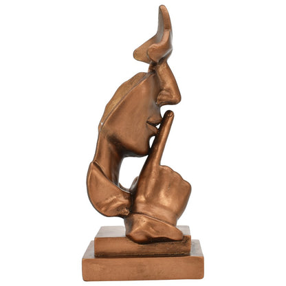 8" Bronze Resin Tabletop Sculpture HomeRoots