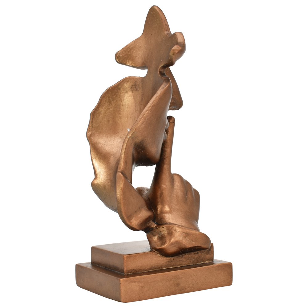 8" Bronze Resin Tabletop Sculpture HomeRoots