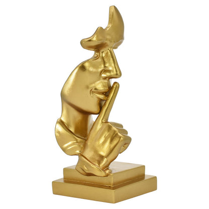 8" Gold Resin Tabletop Sculpture HomeRoots
