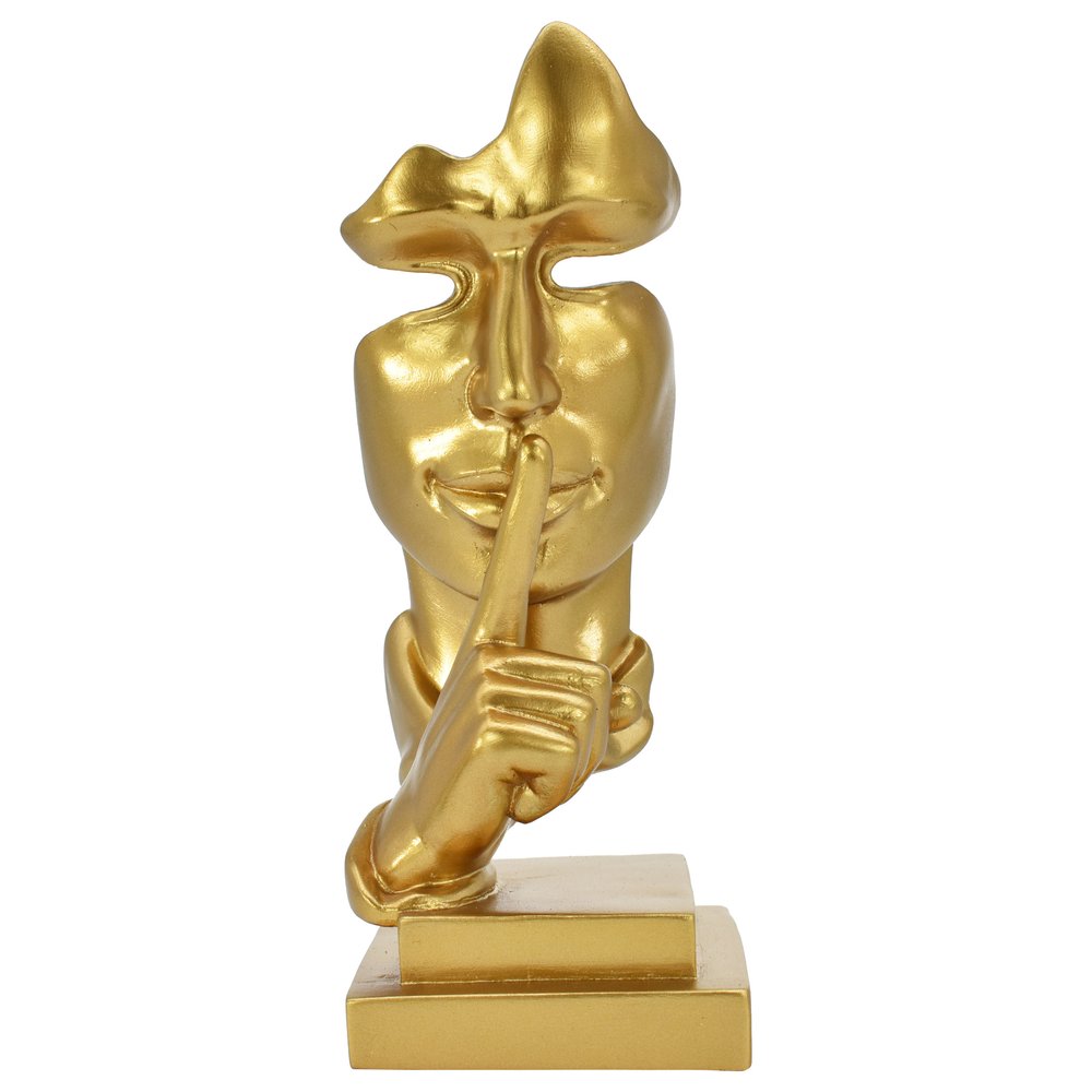 8" Gold Resin Tabletop Sculpture HomeRoots