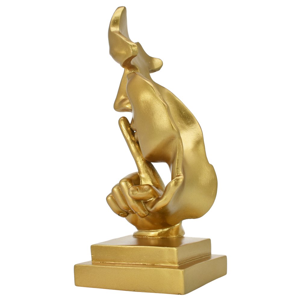8" Gold Resin Tabletop Sculpture HomeRoots