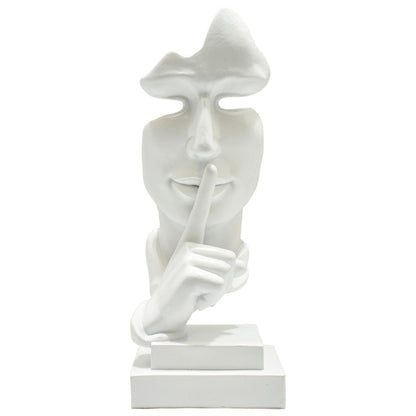 5" White Resin Tabletop Sculpture HomeRoots
