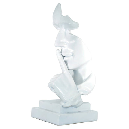 5" White Resin Tabletop Sculpture HomeRoots