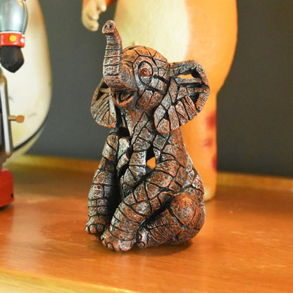 Set of Eight Brown White And Black Resin Panda, Bird, Bear, Monkey, Penguin, Elephant, Tiger, Owl Tabletop Sculpture HomeRoots