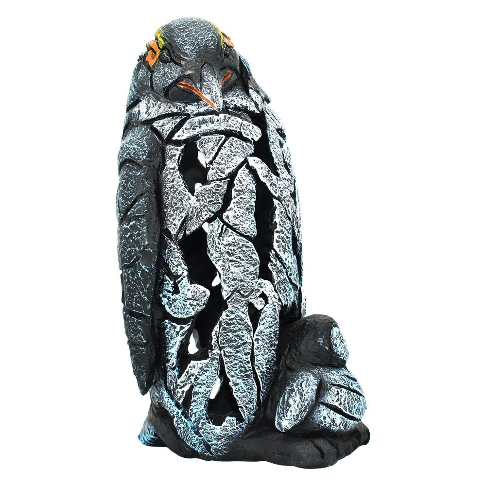 6" Black Blue And Orange Resin Penguin Tabletop Sculpture HomeRoots