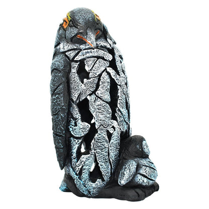 6" Black Blue And Orange Resin Penguin Tabletop Sculpture HomeRoots