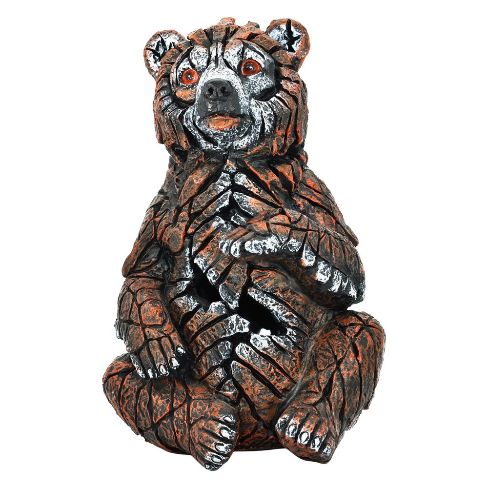 6" Brown White And Black Resin Bear Tabletop Sculpture HomeRoots