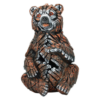 6" Brown White And Black Resin Bear Tabletop Sculpture HomeRoots