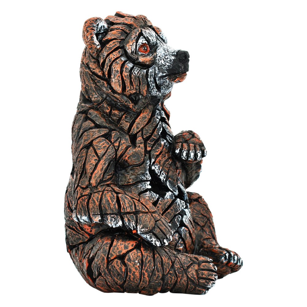 6" Brown White And Black Resin Bear Tabletop Sculpture HomeRoots