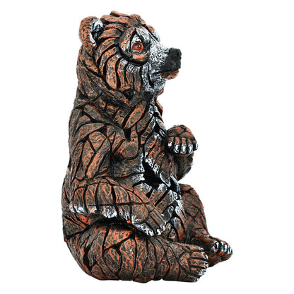 6" Brown White And Black Resin Bear Tabletop Sculpture HomeRoots