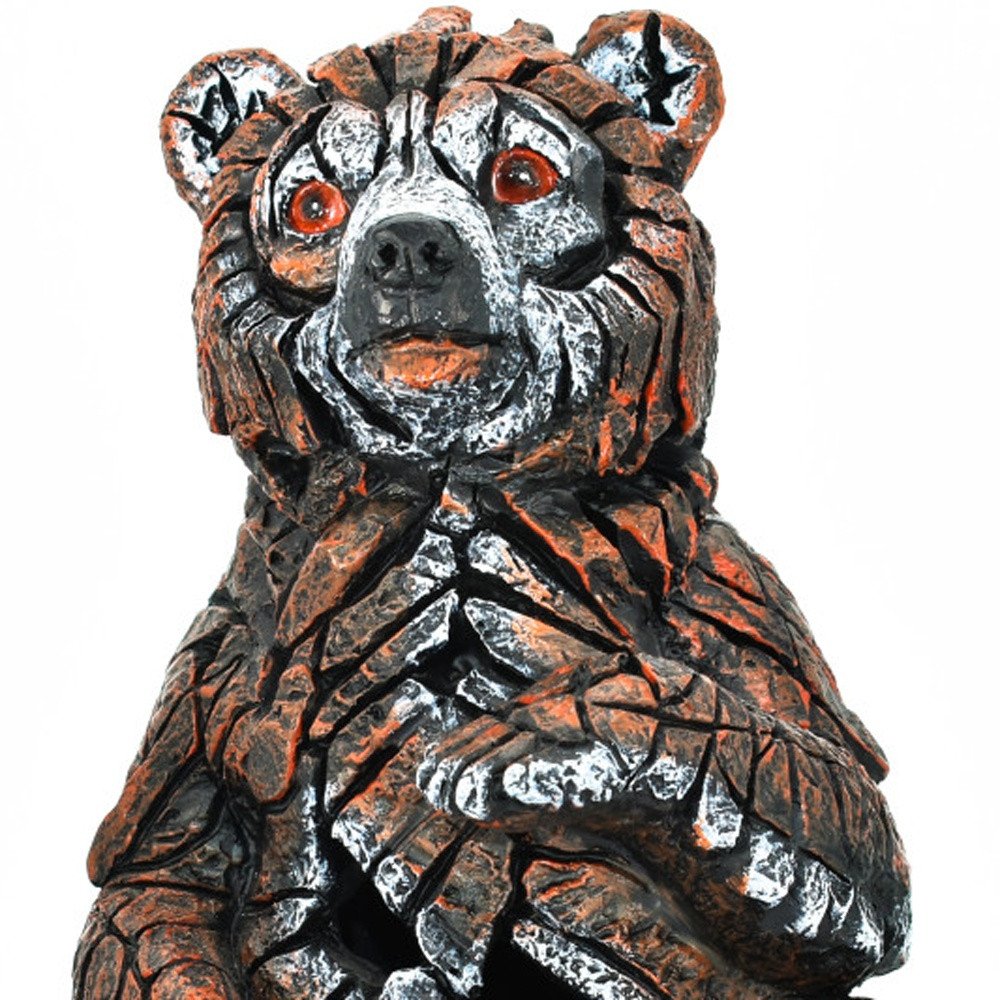6" Brown White And Black Resin Bear Tabletop Sculpture HomeRoots