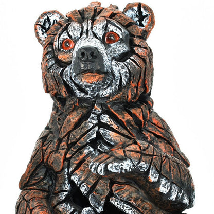 6" Brown White And Black Resin Bear Tabletop Sculpture HomeRoots