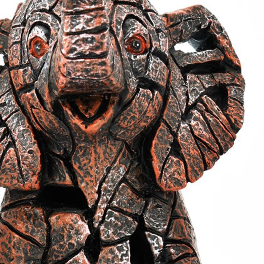 6" Brown And White Resin Elephant Tabletop Sculpture HomeRoots