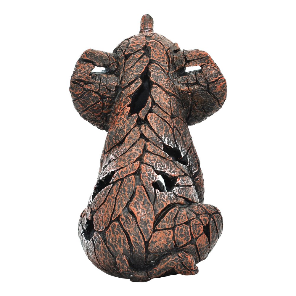 6" Brown And White Resin Elephant Tabletop Sculpture HomeRoots