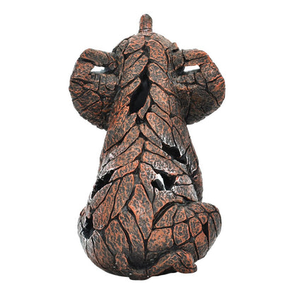 6" Brown And White Resin Elephant Tabletop Sculpture HomeRoots