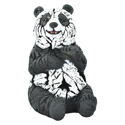 6" Black And White Resin Panda Tabletop Sculpture HomeRoots