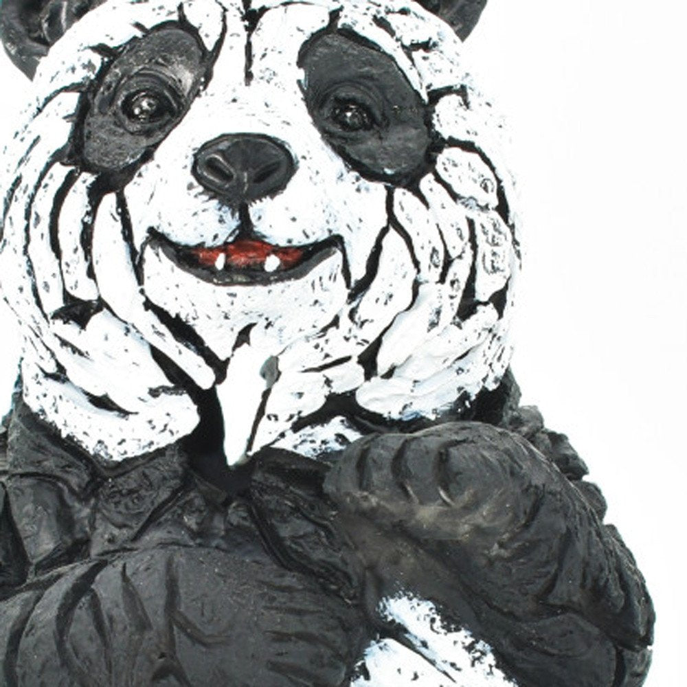 6" Black And White Resin Panda Tabletop Sculpture HomeRoots