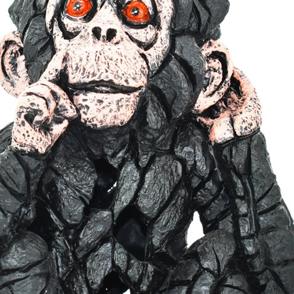 6" Brown Pink And Red Resin Monkey Tabletop Sculpture HomeRoots