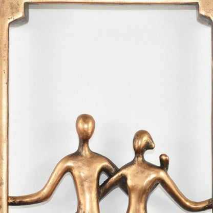 7" Bronze Resin People Tabletop Sculpture HomeRoots