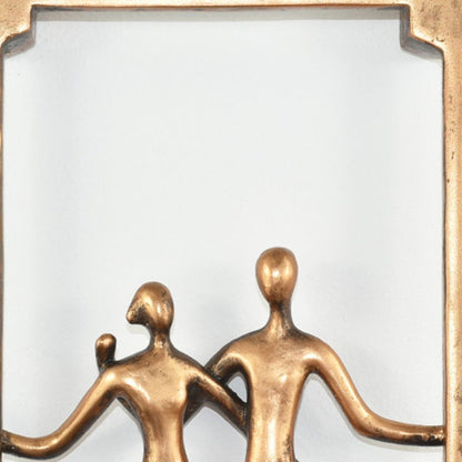 7" Bronze Resin People Tabletop Sculpture HomeRoots