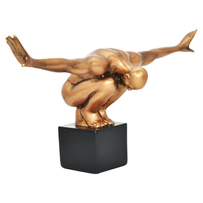 4" Bronze Resin Man Tabletop Sculpture HomeRoots